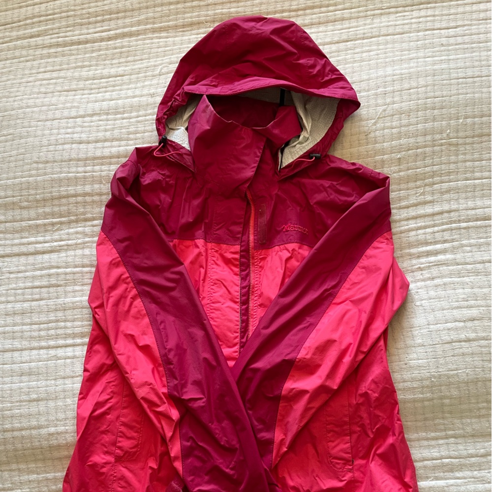 Marmot Hot Pink Hooded Windbreaker Jacket
